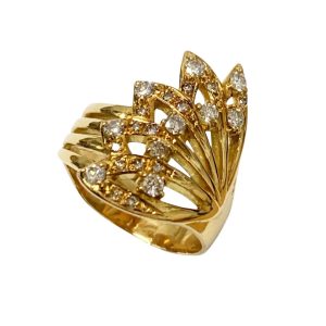 K18 18金 メレダイヤ リング 指輪 アクセサリー