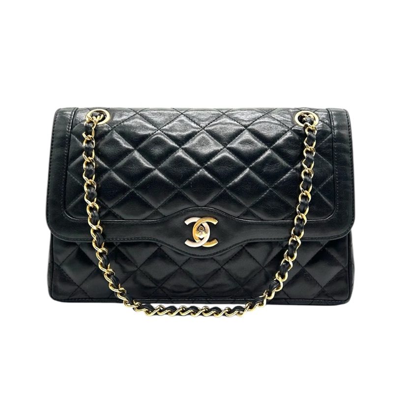 CHANEL シャネル マトラッセ パリ限定 ダブルフラップ ダブルチェーン チェーンショルダー 斜め掛け クロスボディ レディース