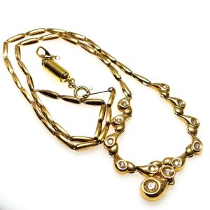 K18 18金 ダイヤモンド ネックレス
