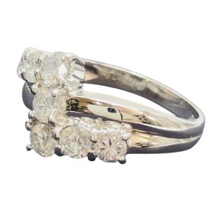 Pt900(プラチナ)　メレダイヤ2.1ct　リング