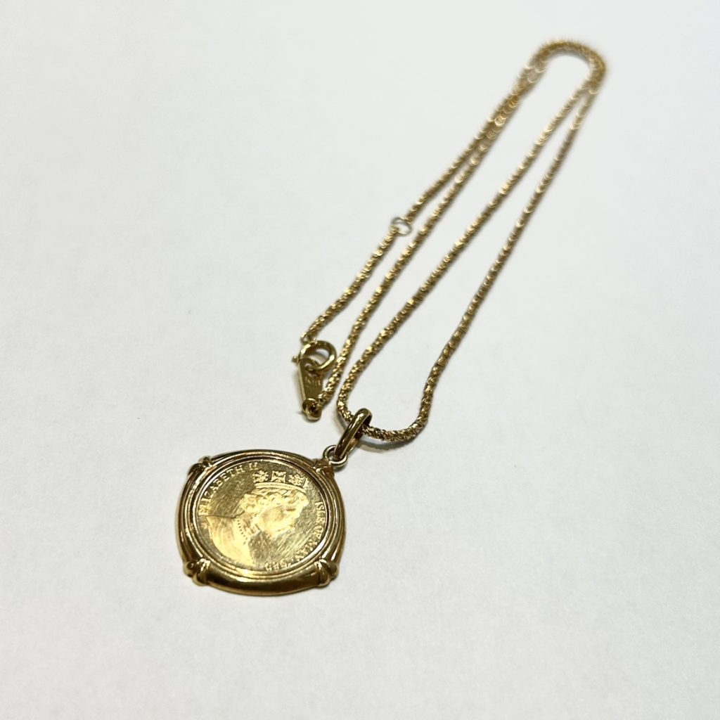 K18 750 18金 コインネックレス　貴金属　アクセサリー