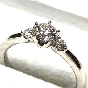 K18WG 1.0ct ブラック ダイヤモンド エタニティ リング ブラック