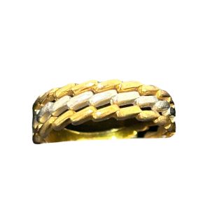 K18Pt900ハーフ　金　プラチナ　地金　リング