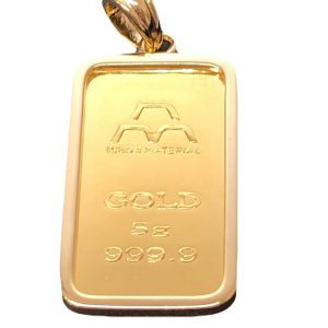 K24IG インゴット ネックレストップ 金 ゴールド ◎埼玉県飯能市美杉台からお越しのお客様