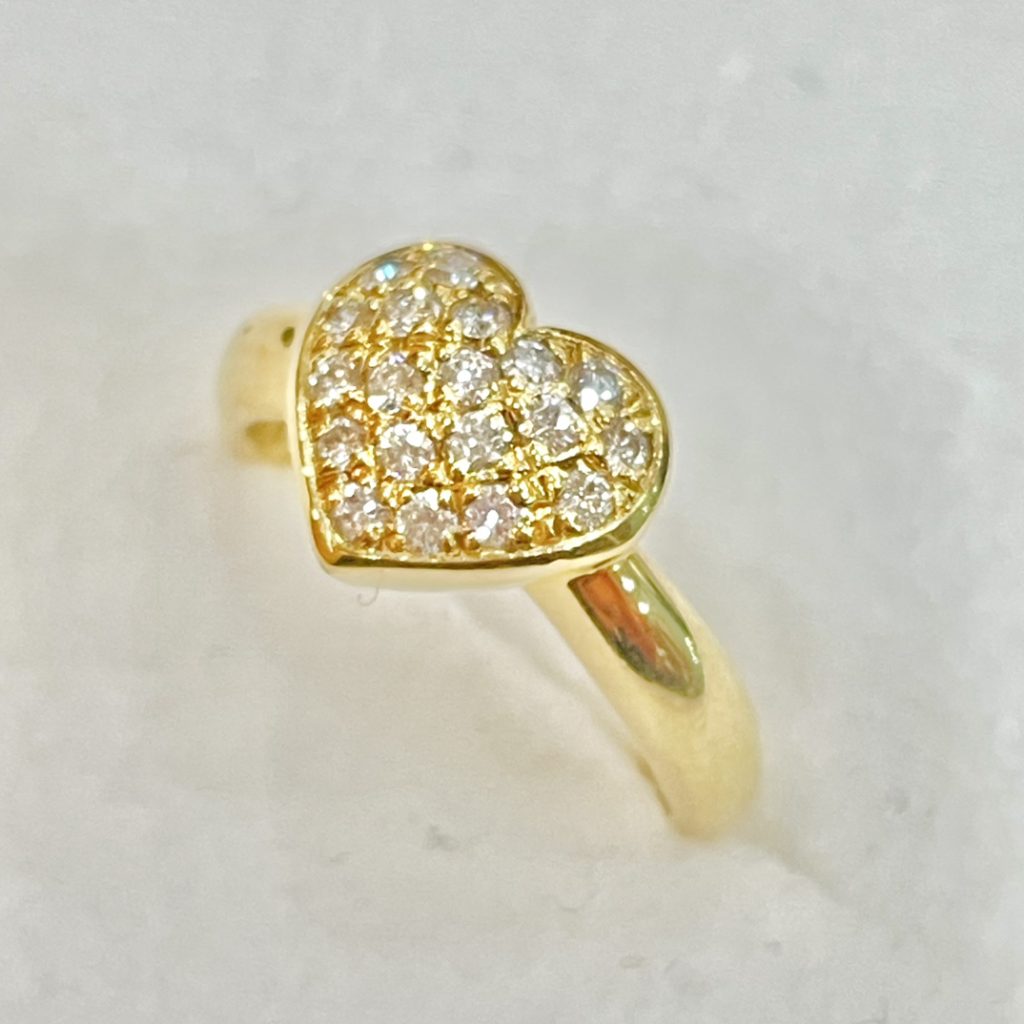 K18 リング ダイヤモンド アクセサリー