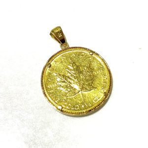【K24K18コイントップ】純金・24金・18金・メープルコイン・貴金属・アクセサリー