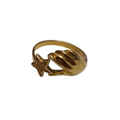 K18 リング 石なし 18金 アクセサリー
