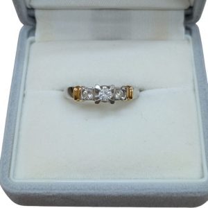 K18Pt900 ダイヤリング