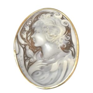 K18（ 18金 ）カメオブローチ