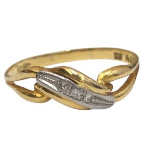 K18/Pt900　コンビリング