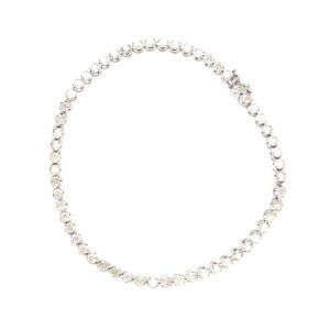 K18WG メレダイヤブレスレット