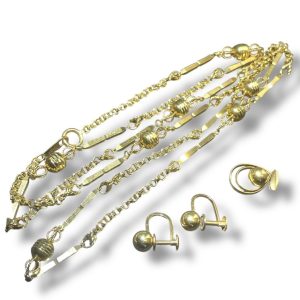 函館でK18ネックレス&ピアス(石なし)をお買取しました|金価格上昇中
