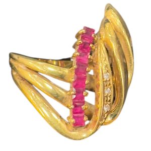 K18（18金） ルビーリング