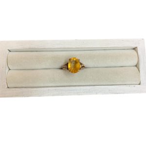 K18 18金 石あり リング