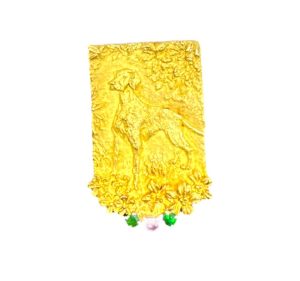 K18/Pt900 18金 プラチナ コンビ ブローチ