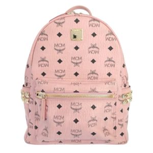 【 MCM(エム・シー・エム)/ ヴィセトス スターク バッグパッグ / リュック / 美品 / ピンク】
