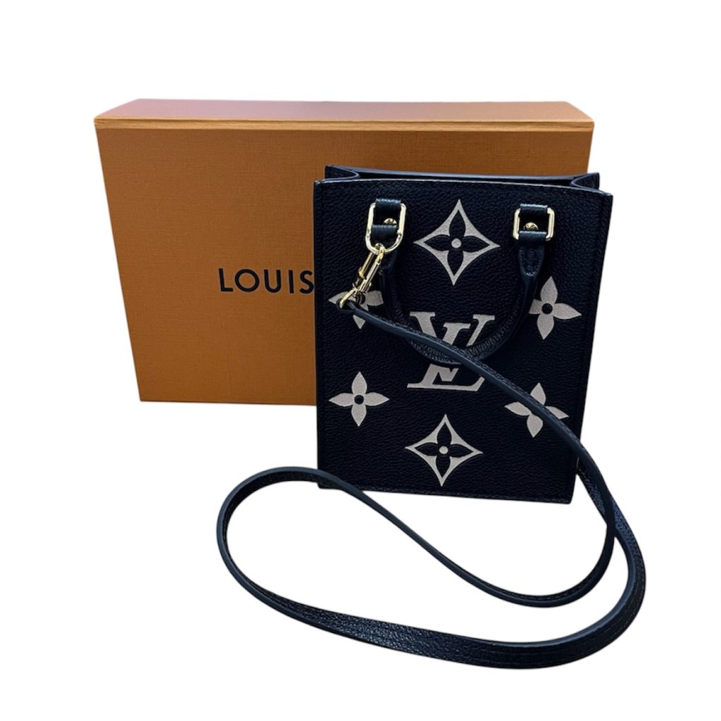 LOUIS VUITTON ルイ・ヴィトン プティット サックプラ バイカラーモノグラムアンプラント M57937