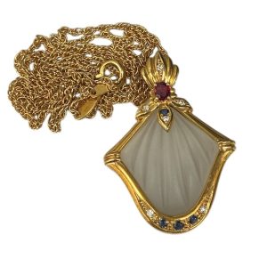 K18×ローズクォーツ＋色石ネックレスを140,000円でお買取りいたしました！