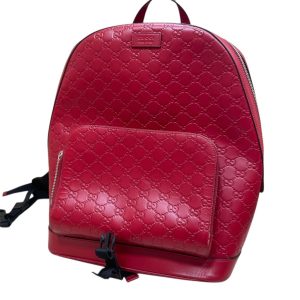 GUCCI (グッチ) シマレザー バックパック