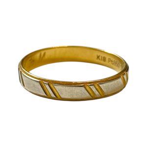 K18ベースPt850 リング