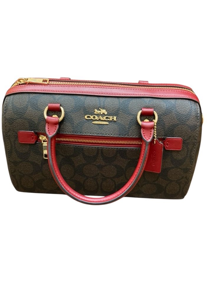 COACH コーチ シグネチャー PVCミニボストン ショルダーバッグ