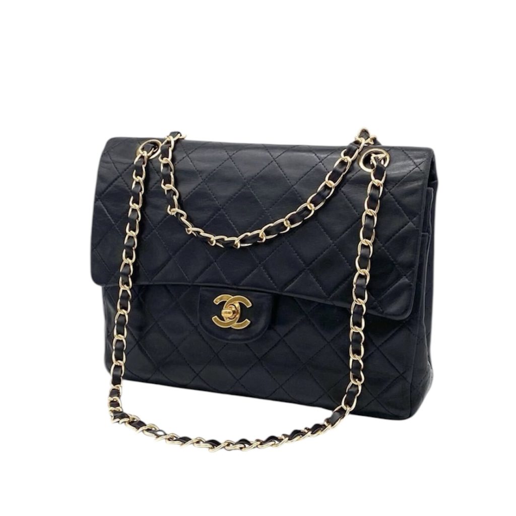 CHANEL シャネル マトラッセ ダブルフラップ ショルダーバッグ