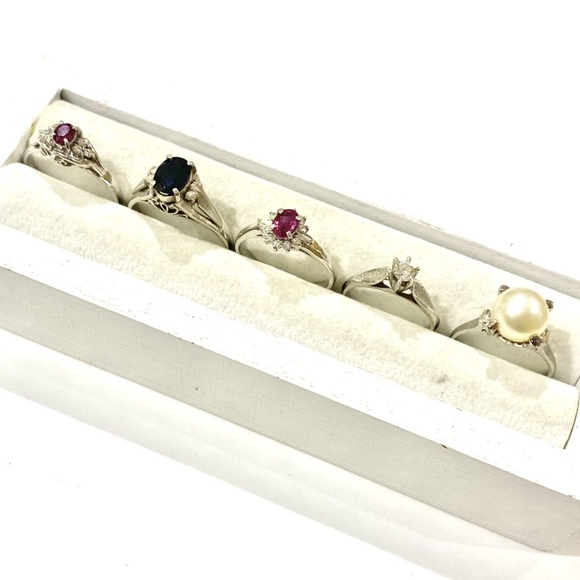 【PT850ジュエリーまとめ】プラチナ850・貴金属・ダイヤモンド・ルビー・サファイヤ・アクセサリー・パール・指輪・ジュエリー