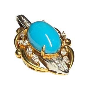 Pt900 K18 ネックレストップ