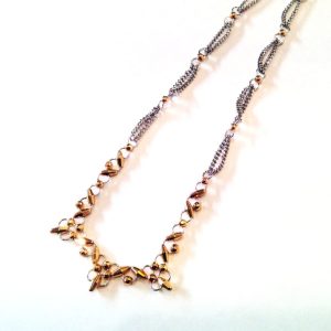 K18 Pt850 コンビ ネックレス