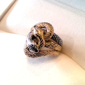 K18 Pt900 コンビ リング 石なし