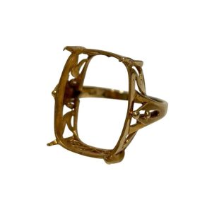 K18 リング 石なし 18金 枠のみ アクセサリー