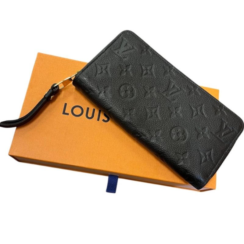 LOUISVUITTON ルイヴィトン モノグラムアンプラント ジッピーウォレット ラウンドファスナー長財布 レザー ノワール M61864