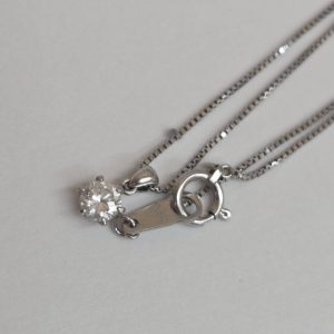 Pt850 ダイヤモンドネックレス