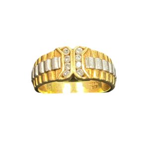 K18Pt900ハーフ　金　プラチナ　地金　リング