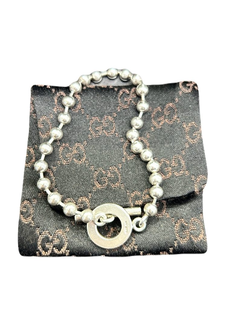 GUCCI グッチ SV925 シルバー ボールチェーンブレスレット ◎埼玉県飯能市山手からお越しのお客様より