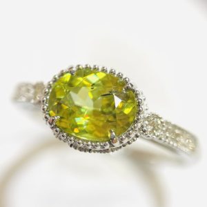 スフェーン Pt900 プラチナ リング