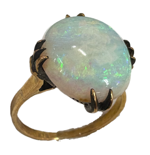 指輪 リング アクセサリー 金 K18 18金 宝石 オパール