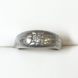 【K18WG 18金ホワイトゴールド】メレダイヤ0.15ct リング