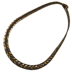 K18／Pt850  金ゴールド/プラチナコンビネックレス  ◎埼玉県狭山市水野からお越しのお客様