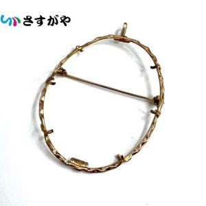 K14 金 ブローチ パーツ 破損品
