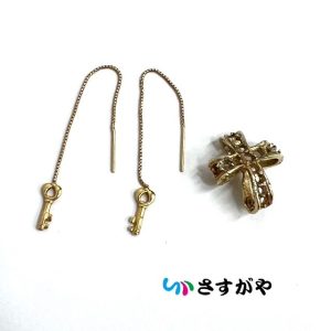K18 K14 金 ピアス ペンダントトップ アクセサリー