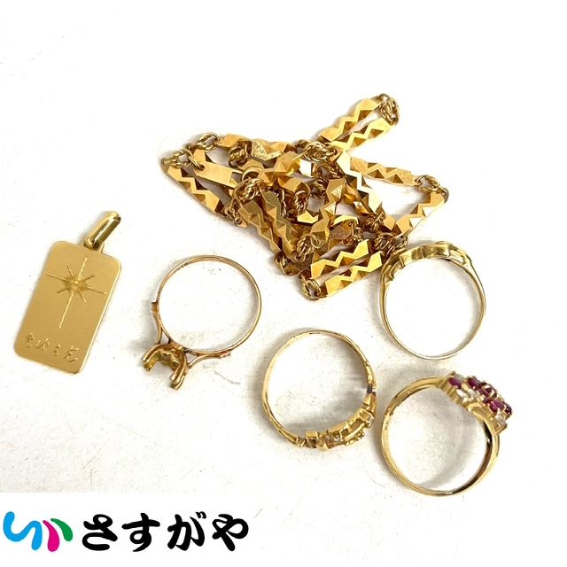 貴金属 金 ゴールド K18 750 リング ネックレス トップ アクセサリー