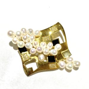【K18ブローチ】18金・貴金属・アクセサリー・ジュエリー・パール