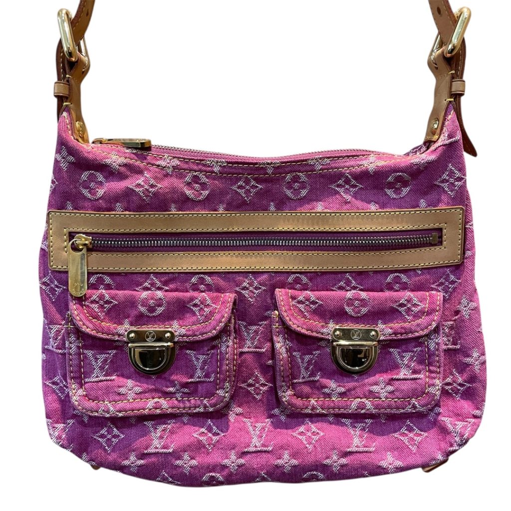 Louis Vuitton ルイヴィトン バギーPM ピンク デニム モノグラム