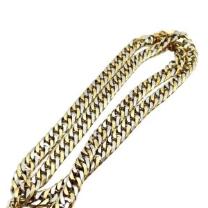 K18/Pt850H 18金プラチナ850ハーフ ネックレス