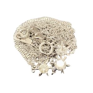 Pt850ダイヤ付ネックレス