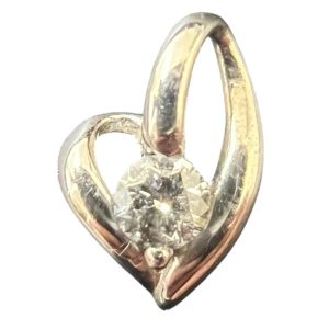 Pt900（プラチナ）ダイヤモンド付き　ネックレストップ