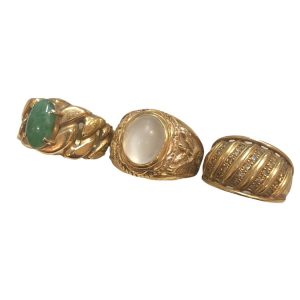 石付き K18リング まとめ