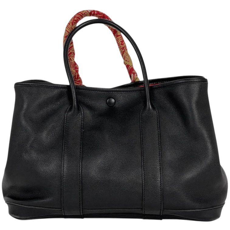 【HERMES(エルメス)/ ガーデンパーティ / TPM /トートバッグ / レザー / 黒(ブラック)】