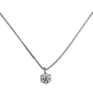 Pt850 ダイヤモンドネックレス